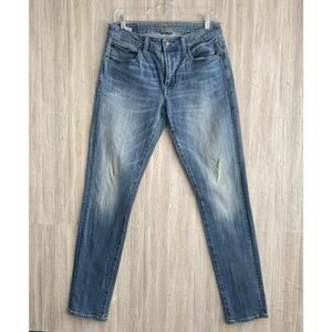 American Eagle Jeans Mens 30x32 Slim Straight Extreme Flex 4 Whiskered Stretch